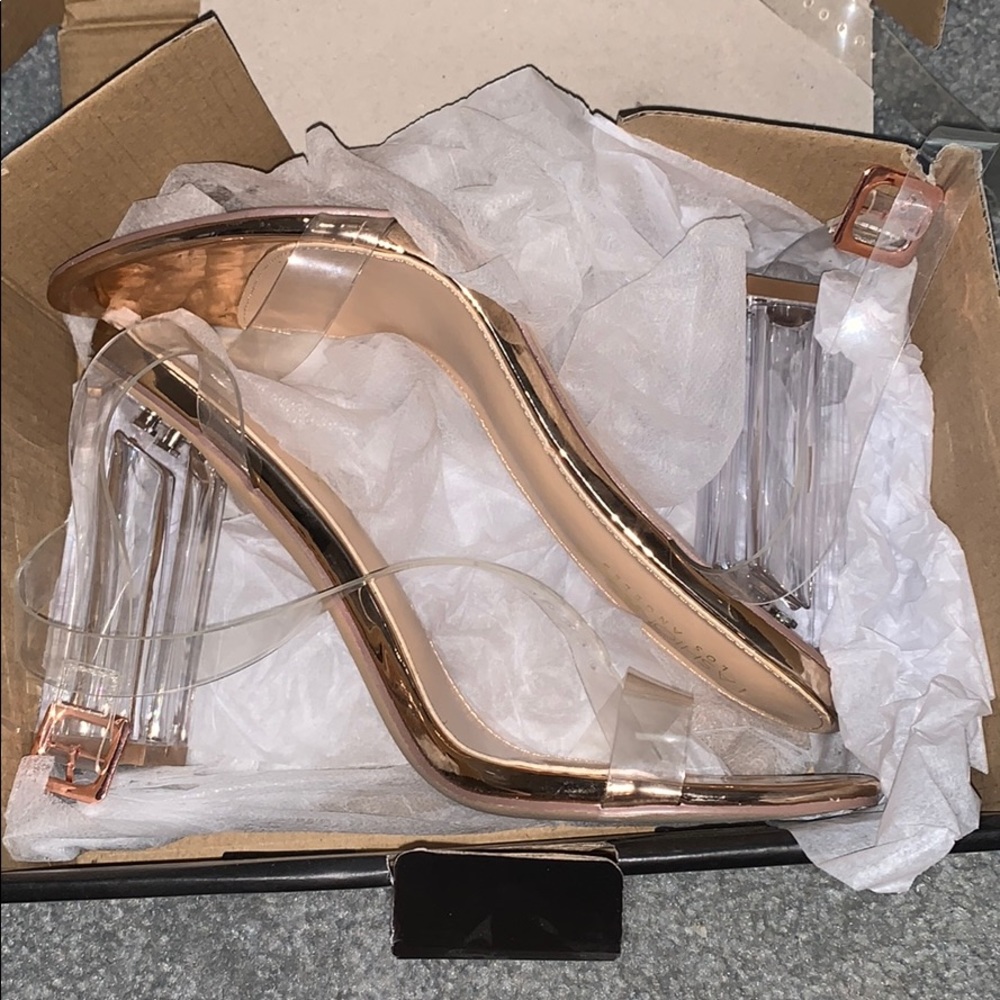 FashionNova Clear Heels